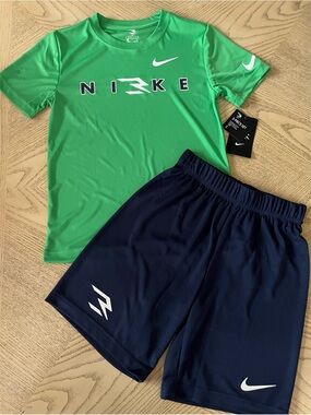 *NWT* Boys Nike 3BRAND Short Sleeve Tee & Short Size S